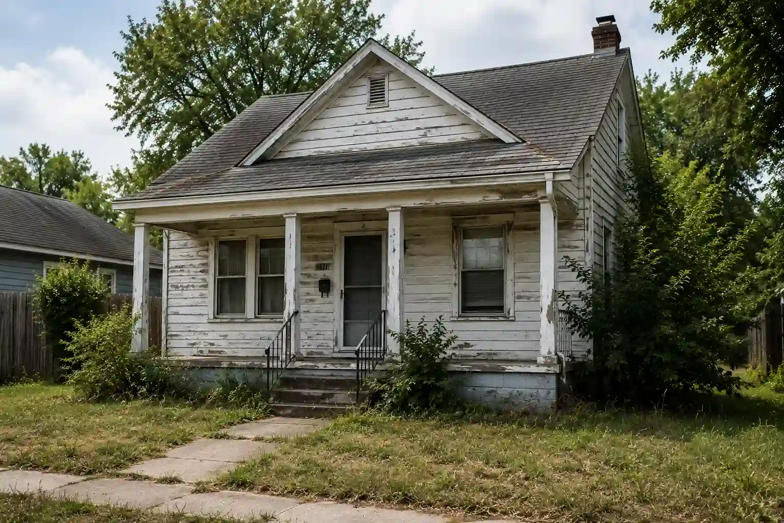 Older property needing repairs and attention
